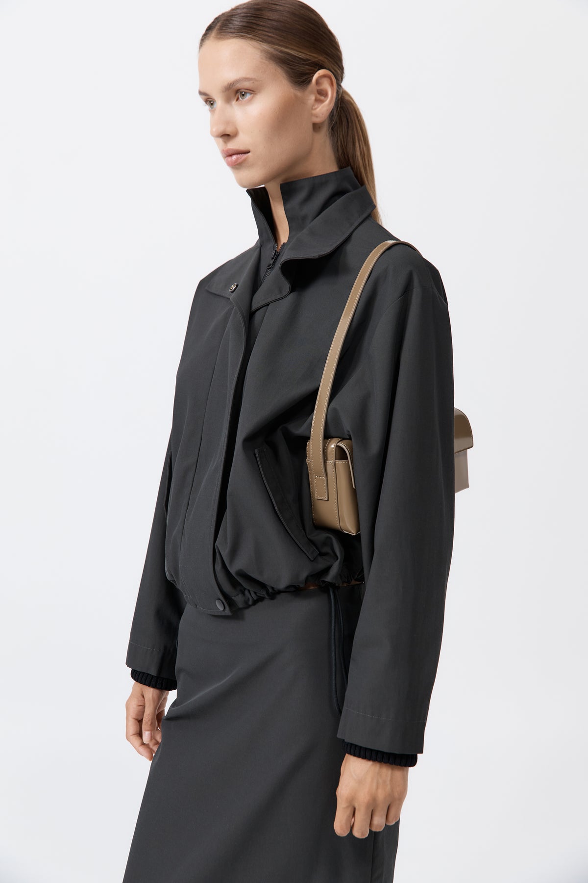 90s Utility Shoulder Bag - Oak