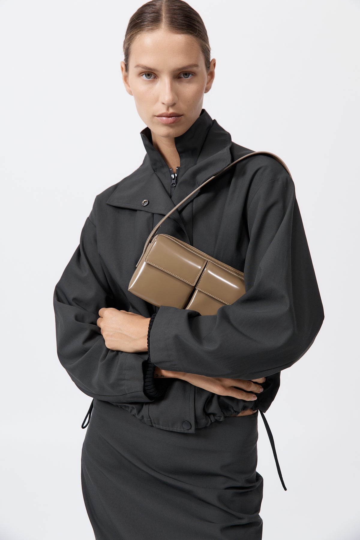 90s Utility Shoulder Bag - Oak