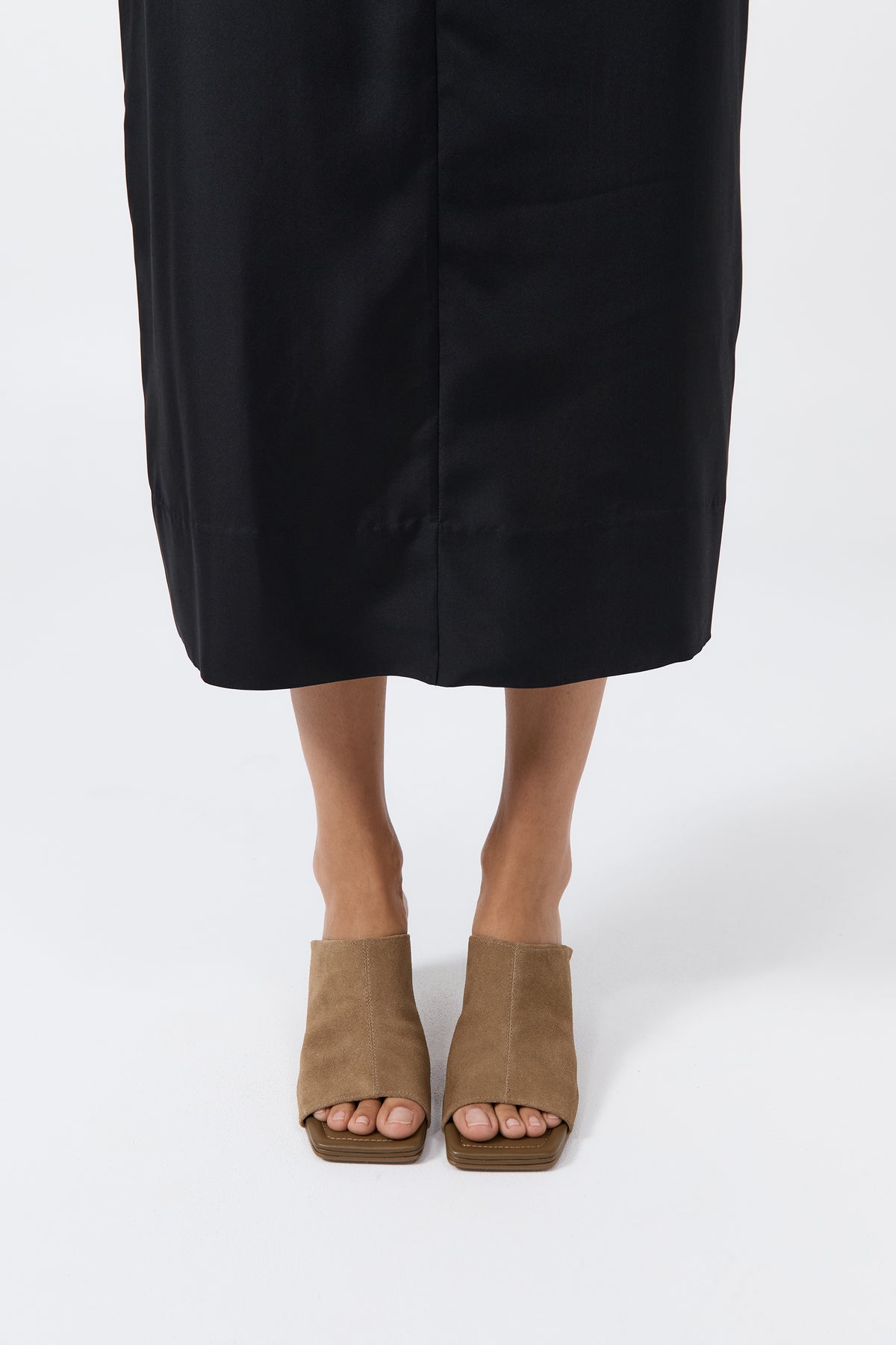 Suede Arc Wedge - Oak