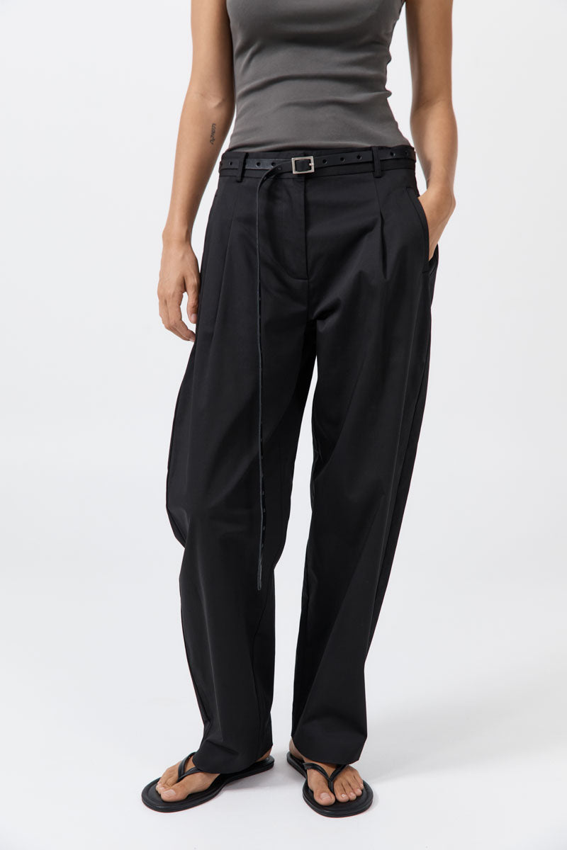 Perforated Slim Belt - Black