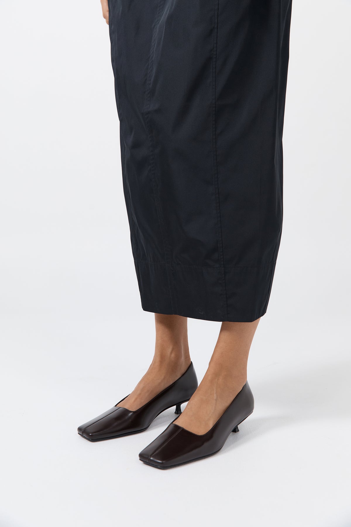 Square Toe Pump - Coffee