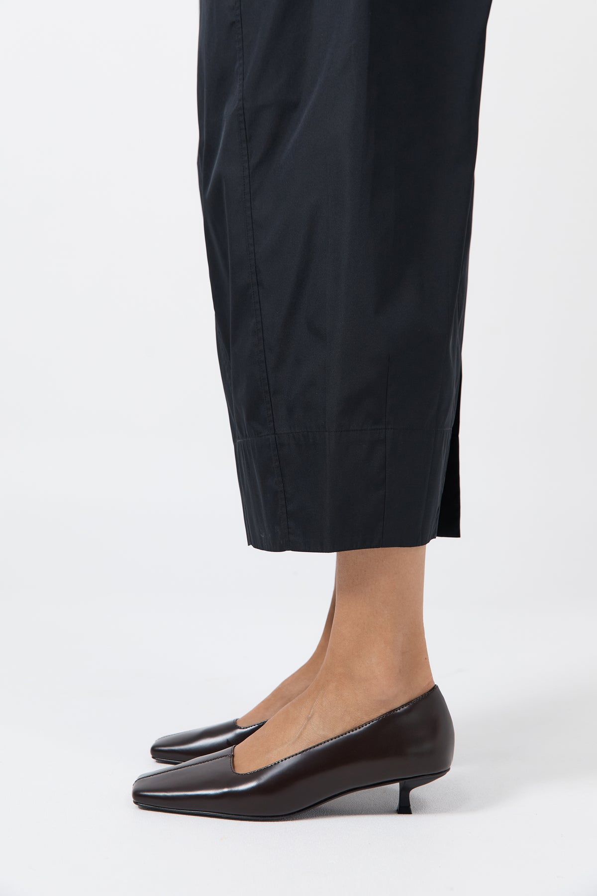 Square Toe Pump - Coffee
