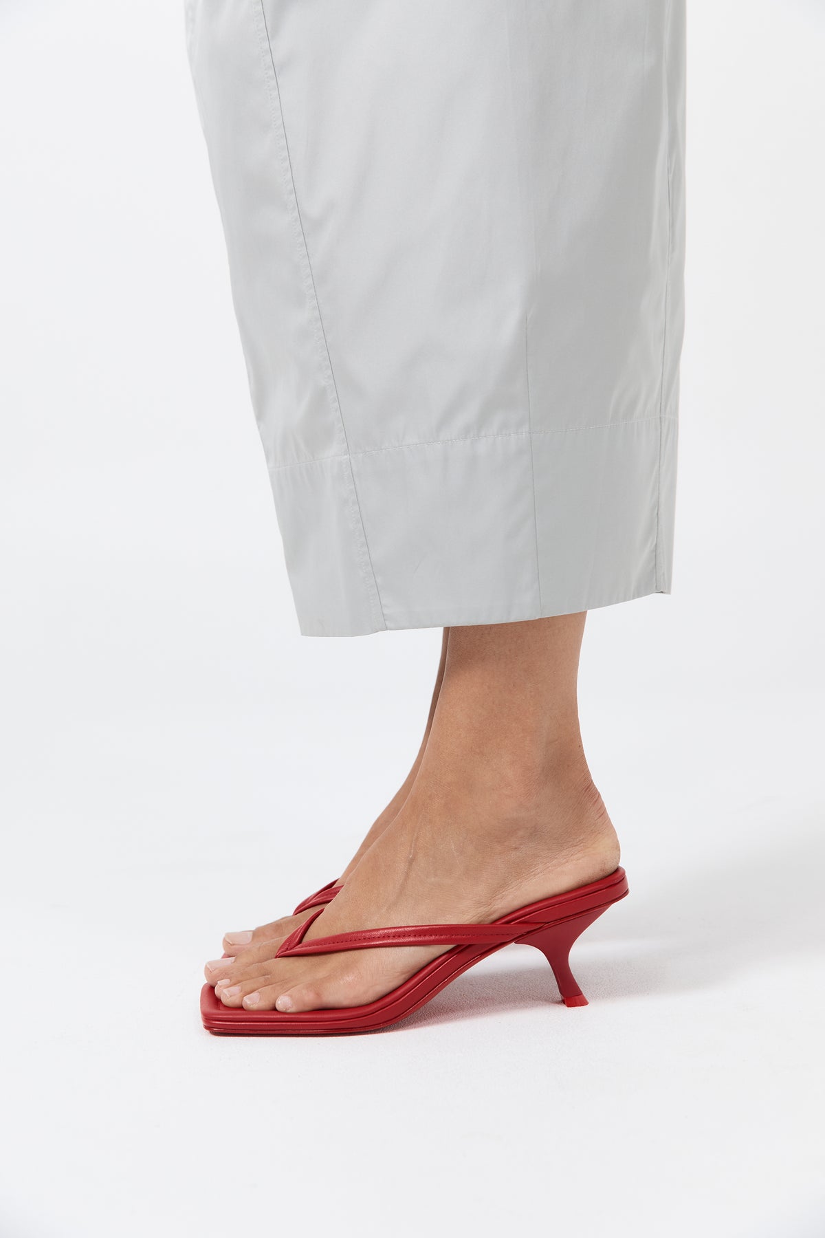 Thong Detail Heel - Rosso