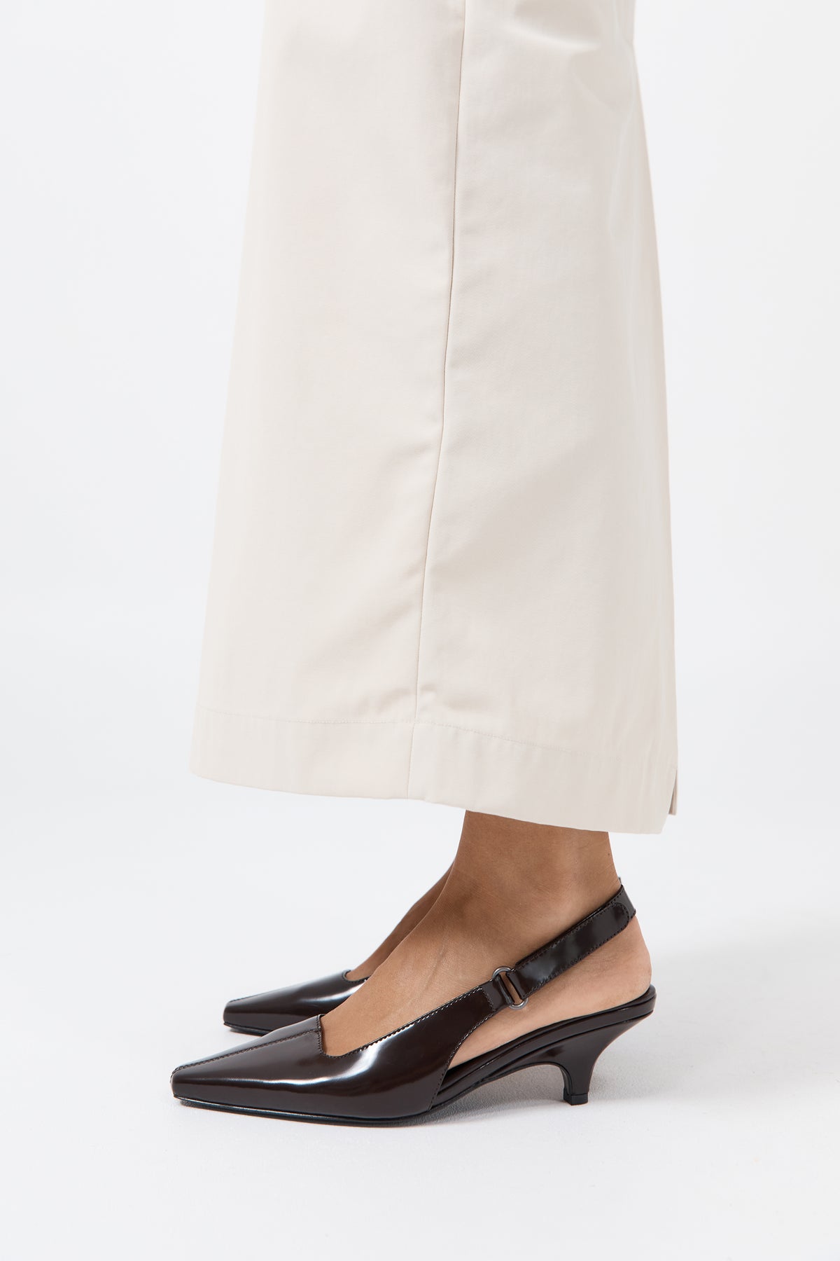 Utility Sling Back Heel - Coffee
