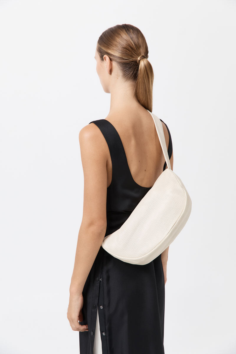 Perforated Crescent Bag - Tofu