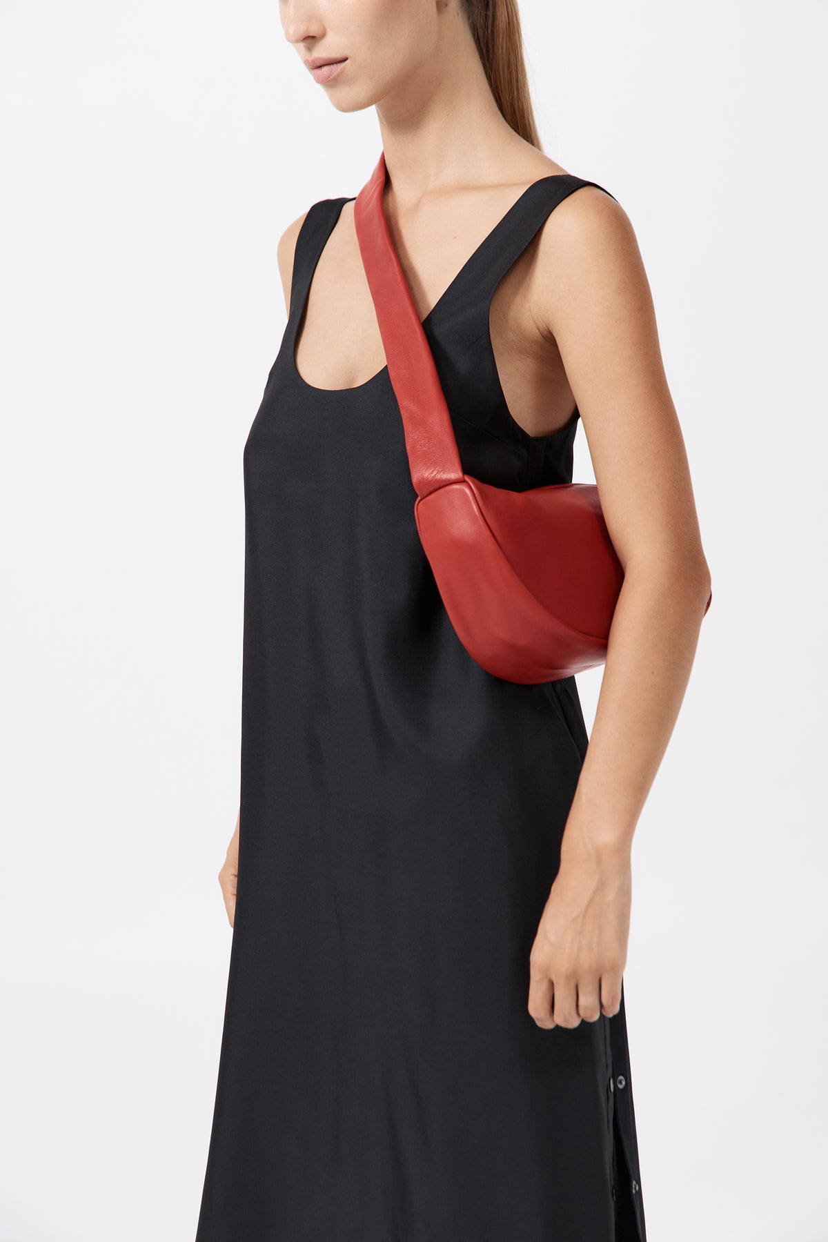 Soft Crescent Bag - Rosso