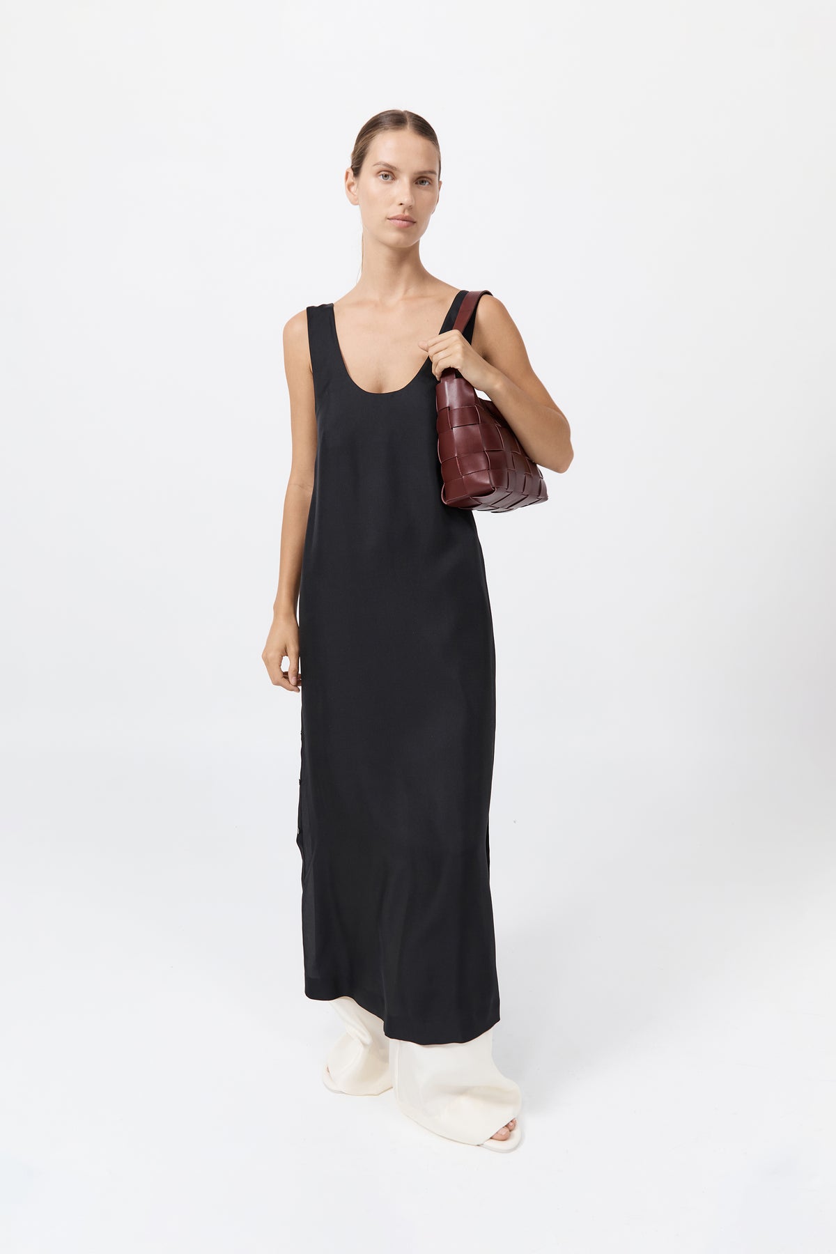 Woven Mini Tote - Plum