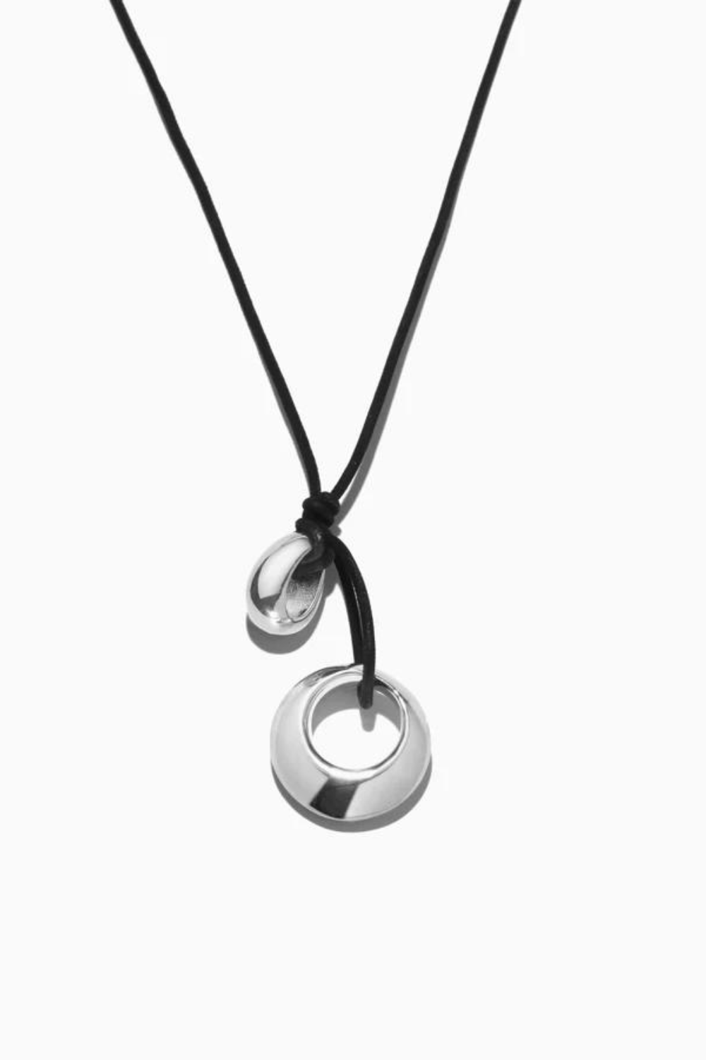 Rae Pendant With Black Cord - By AGMES