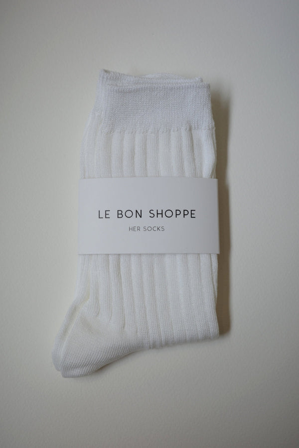 Her Socks by Le Bon Shoppe - White