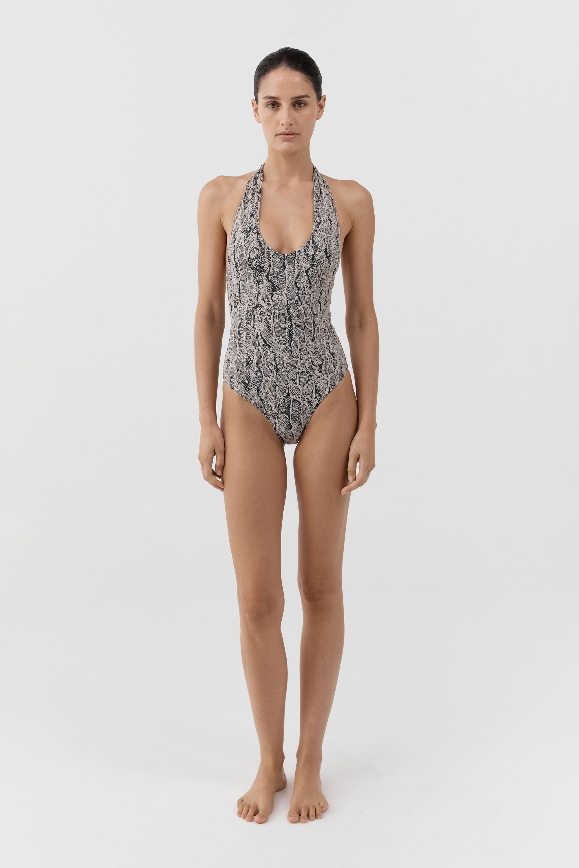 90s Halter One Piece - Python