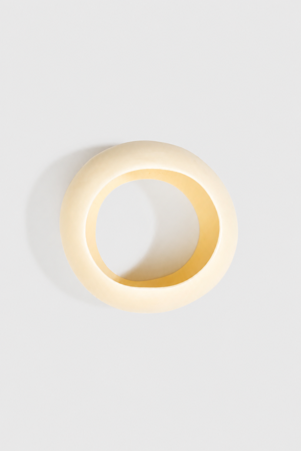 Boulder Bangle by Dinosaur Designs - Cream