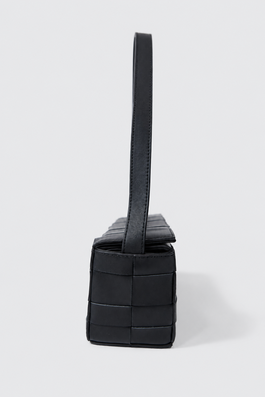 Woven East West Bag - Black