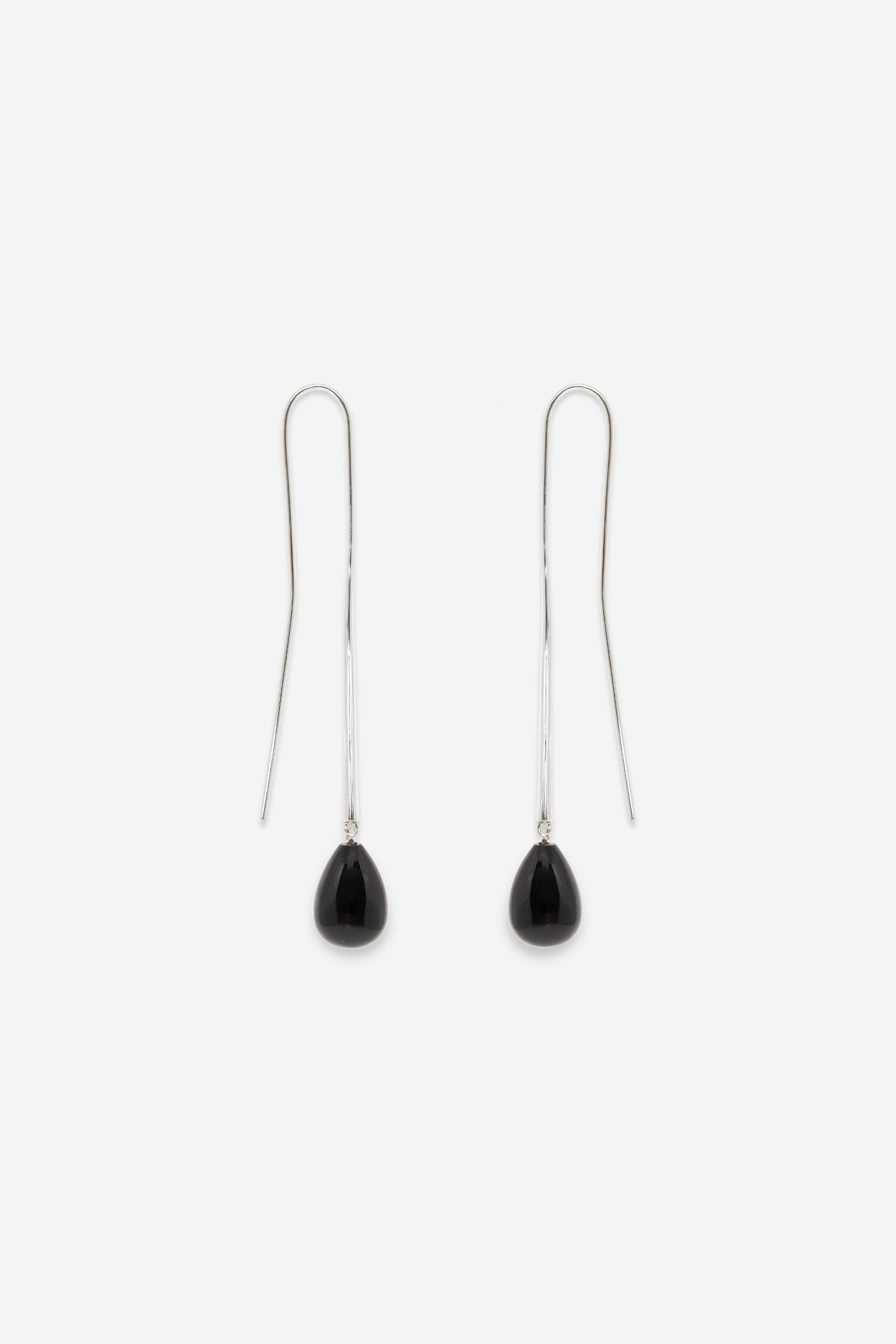 Cusp Onyx Earrings - By Nina Gordon