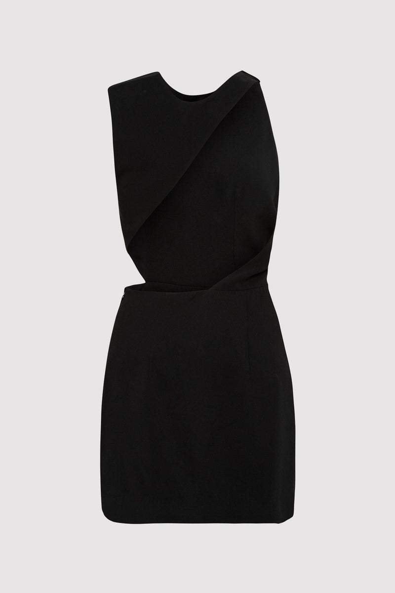 Deconstructed Mini Dress - Black
