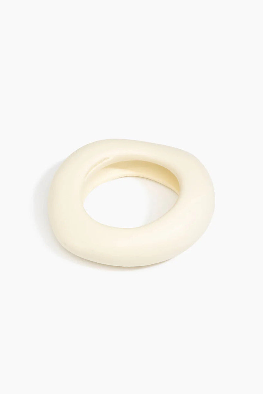 Large Drift Bangle by Dinosaur Designs - Cream