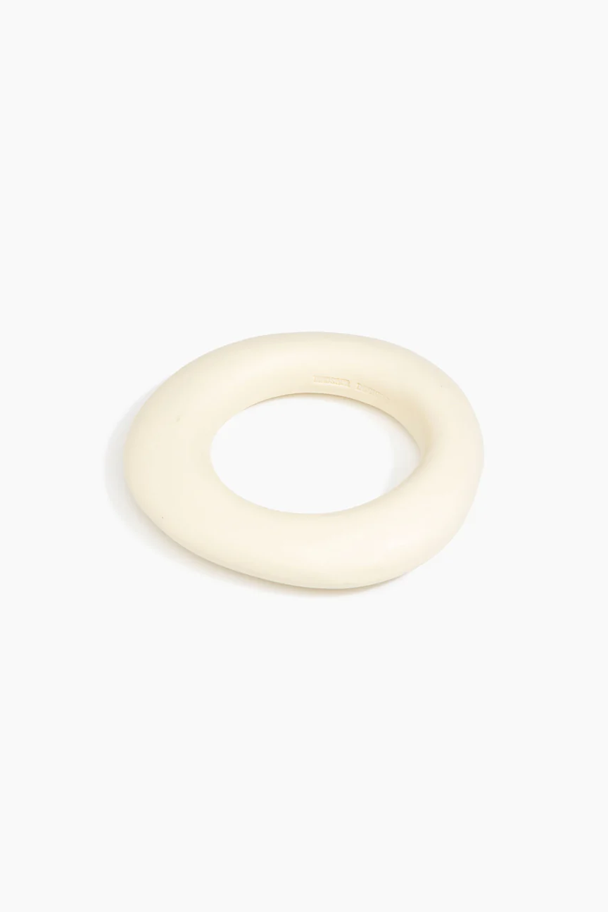 Medium Drift Bangle by Dinosaur Designs - Cream