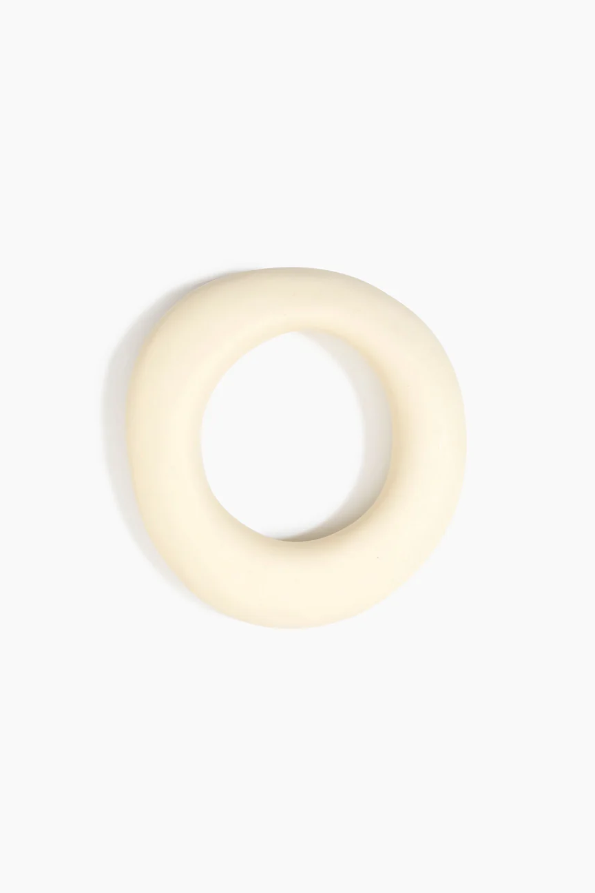 Medium Drift Bangle by Dinosaur Designs - Cream