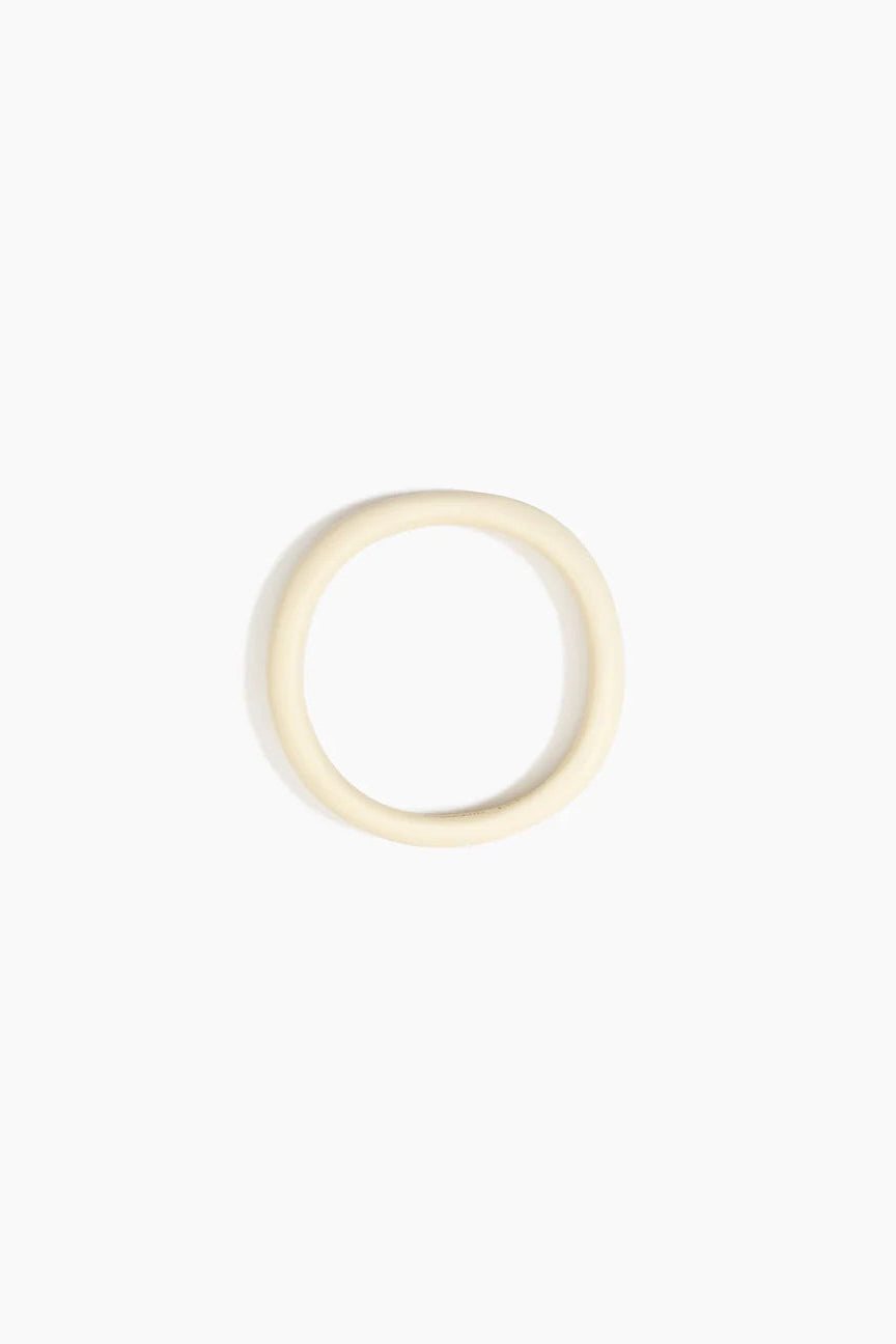 Wishbone Bangle by Dinosaur Designs - Cream