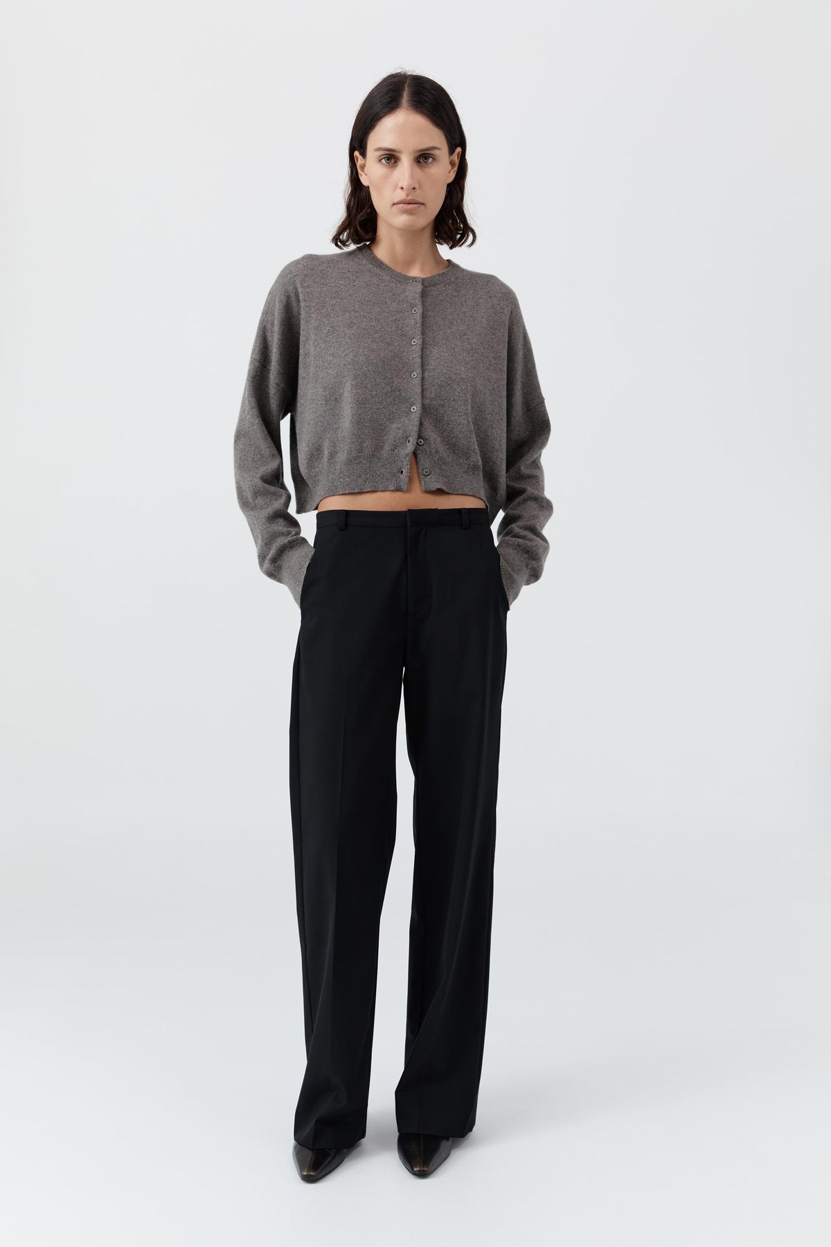 Fine Band Carter Trouser - Black