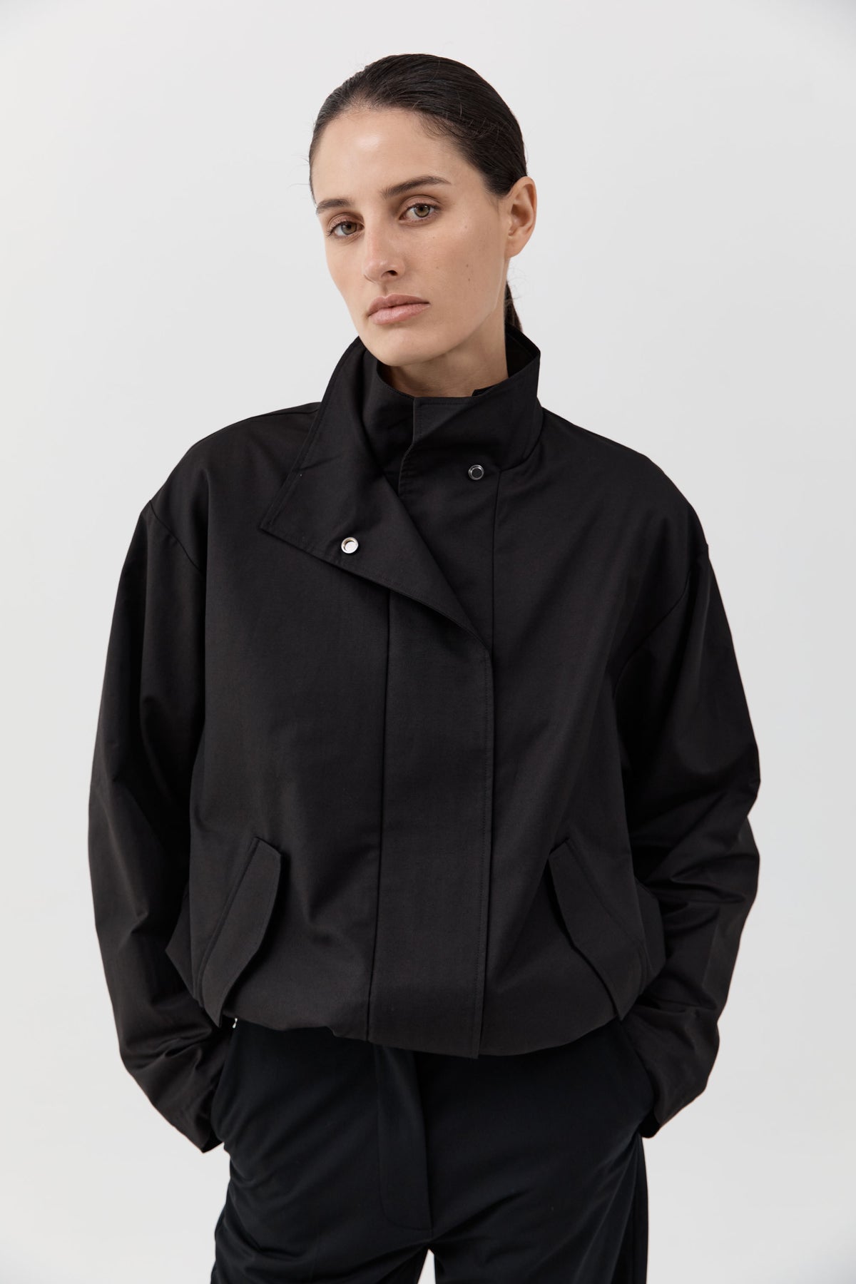 Canvas Flight Jacket - Black