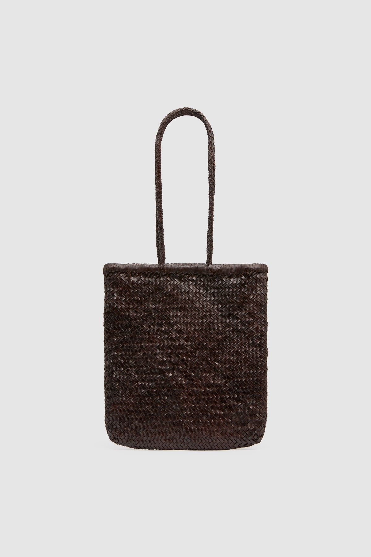 Bagu Woven Tote - Chocolate