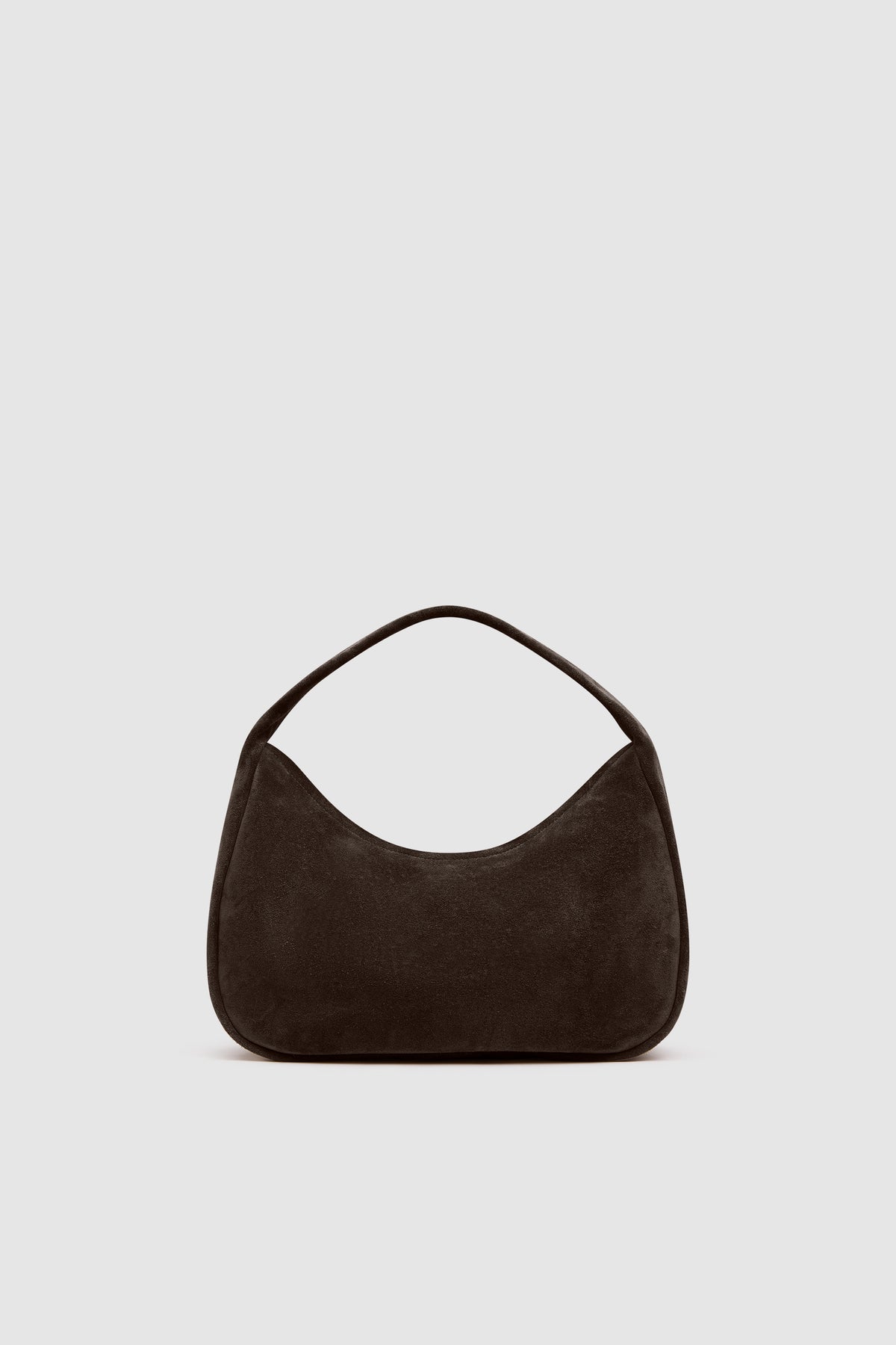 Suede Large Bon Bon Bag - Coffee