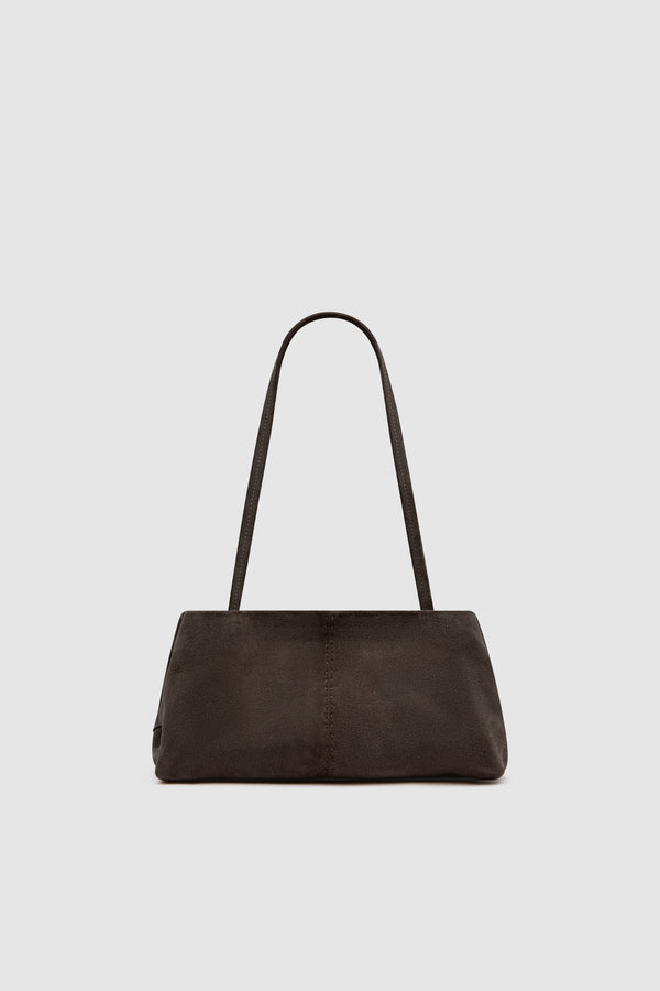 Suede Origami Tote - Coffee