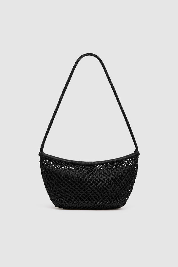 Mesh Crescent Bag - Black