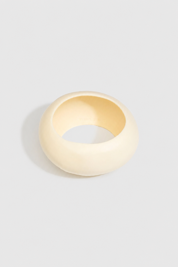 Boulder Bangle by Dinosaur Designs - Cream