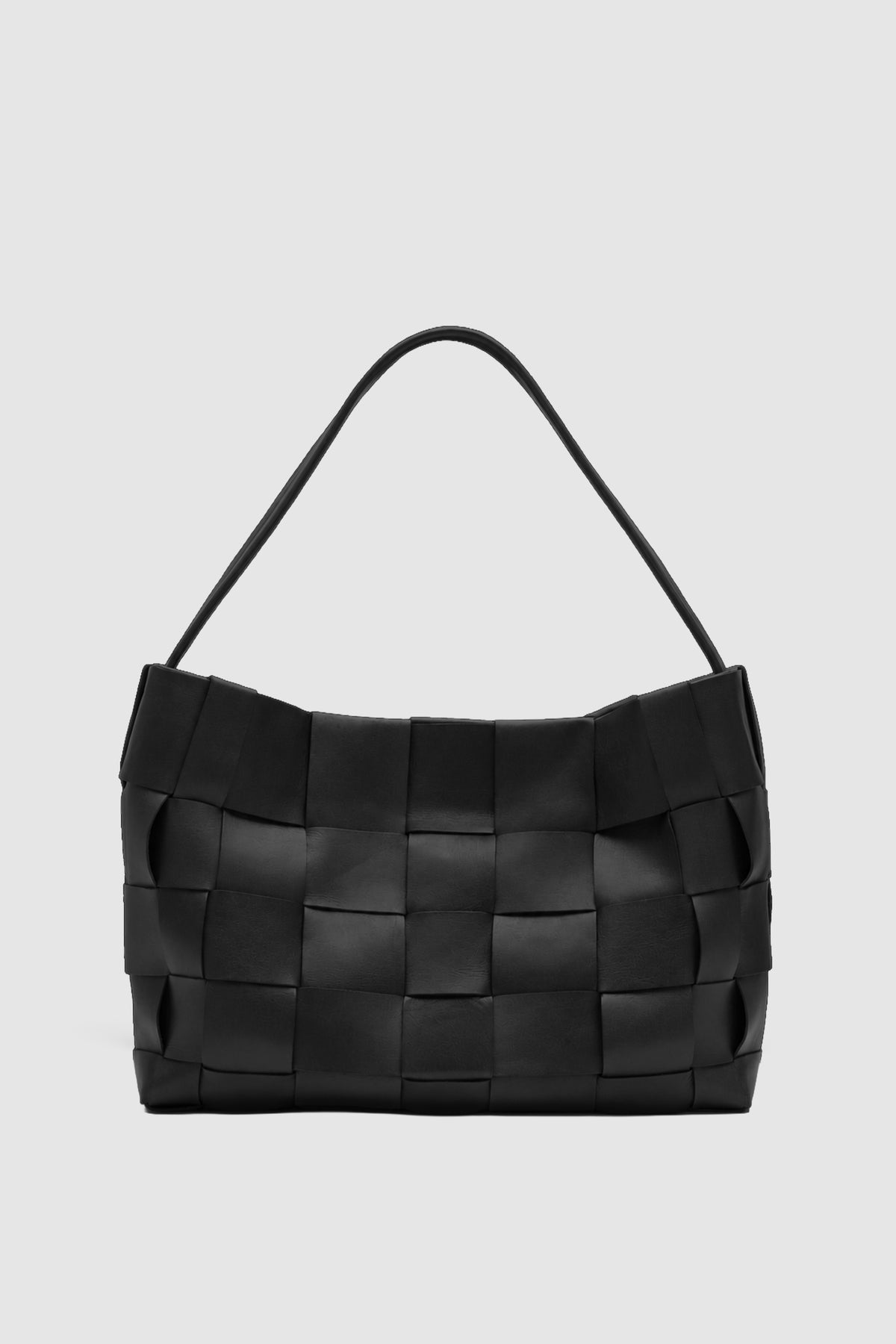 Woven Large Tote - Black