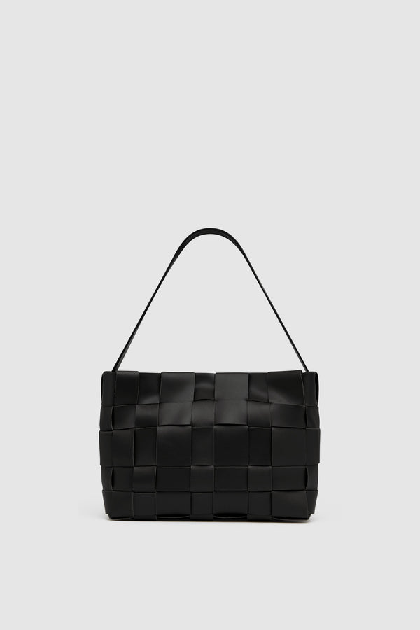 Woven Mini Tote - Black