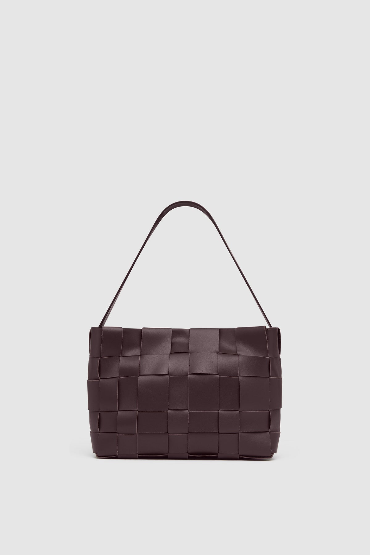 Woven Mini Tote - Plum