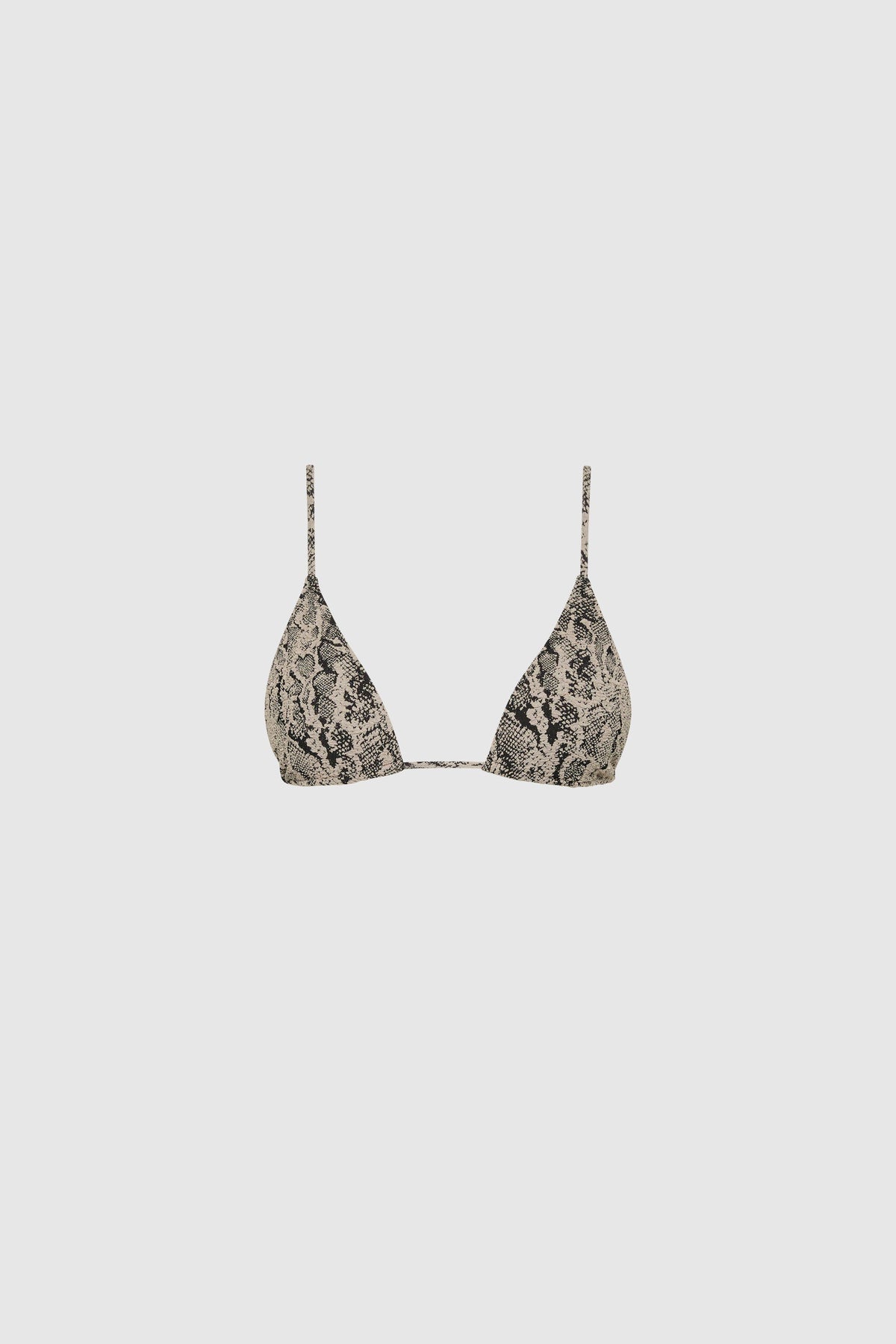 Longline Triangle Bikini Top - Python - Ghost