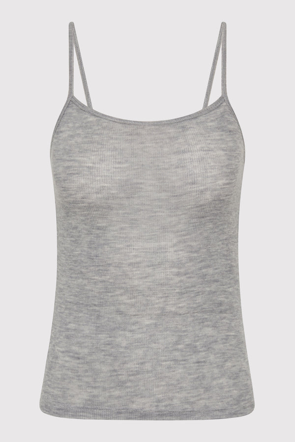 Baby Wool Cami - Grey Marle