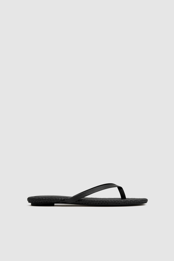 Woven Flip Flop - Black
