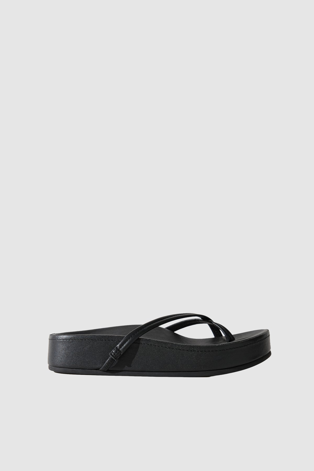 Cross Strap Flatform - Black