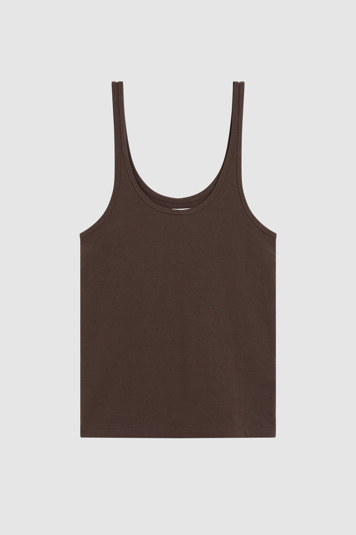 Soft Jersey Slim Scoop Tank - Liqueur