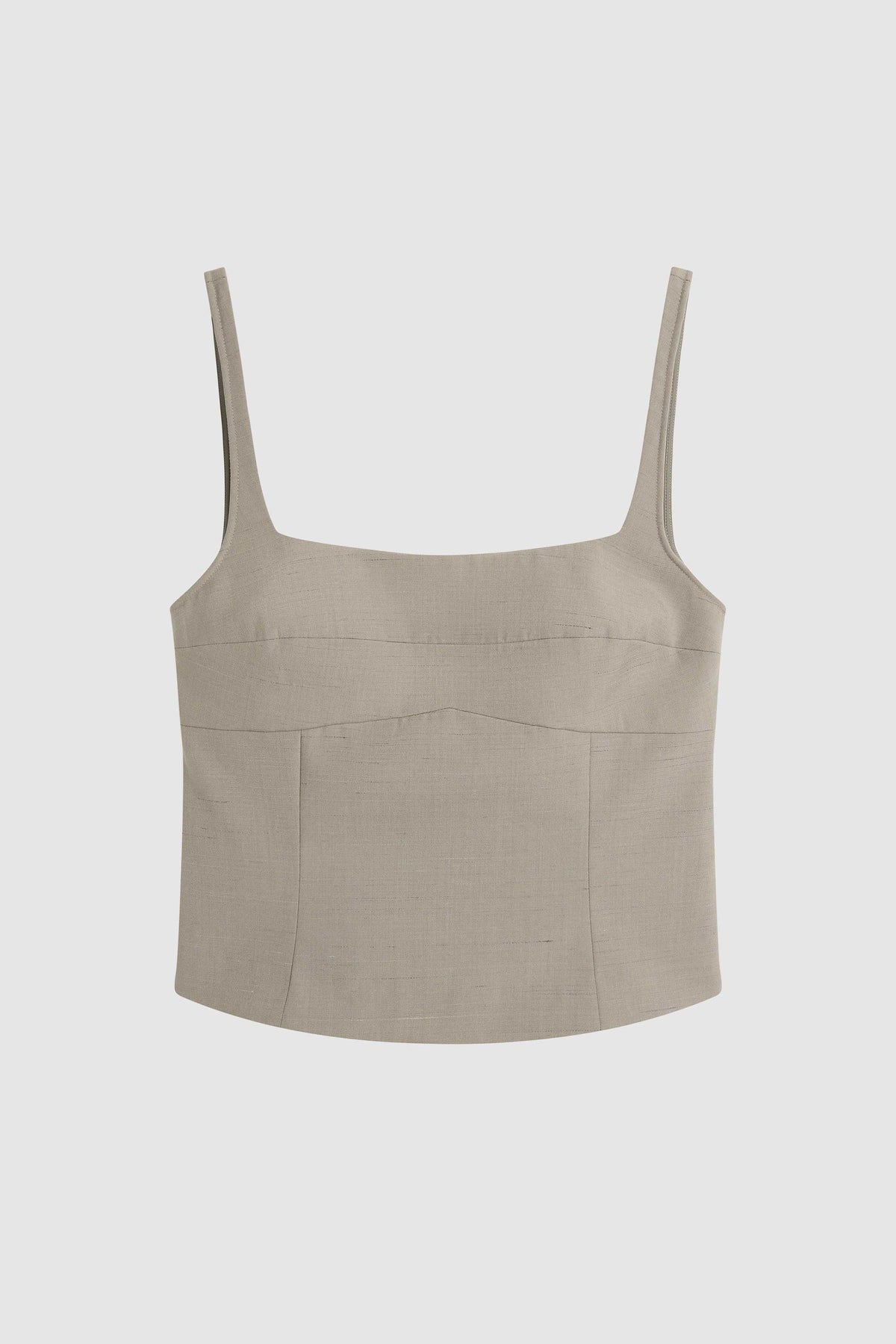 Tailored Bustier Top - Mousse