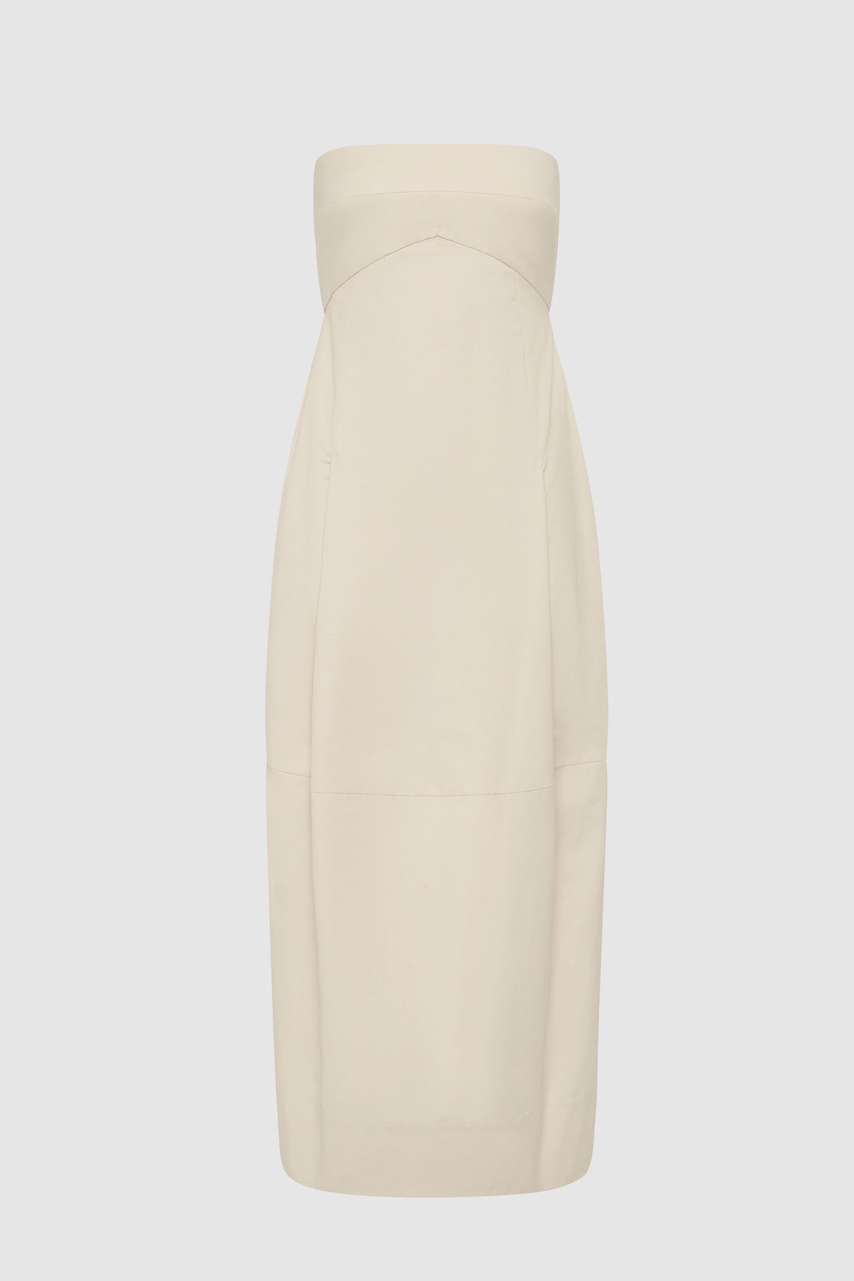 Canvas Pleat Cocoon Dress - Shell