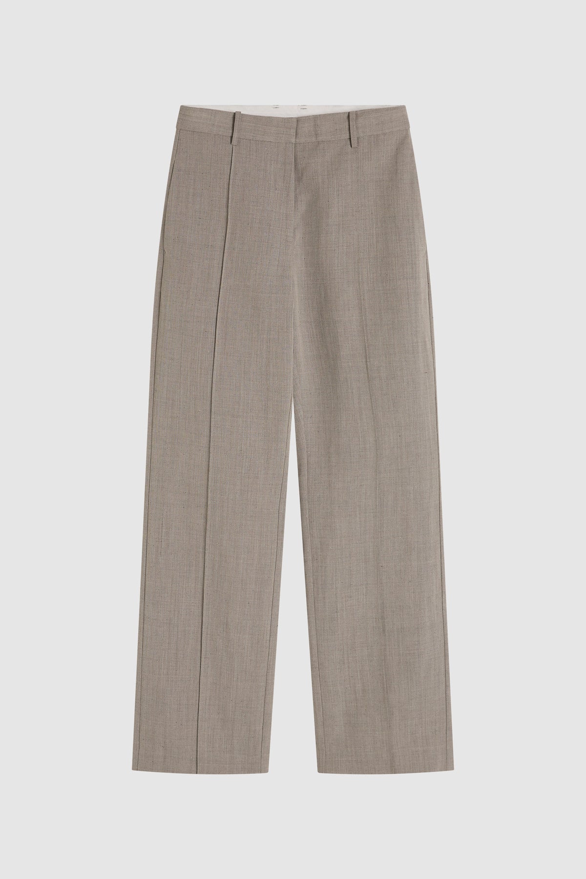 Classic Pintuck Pants - Pebble Melange