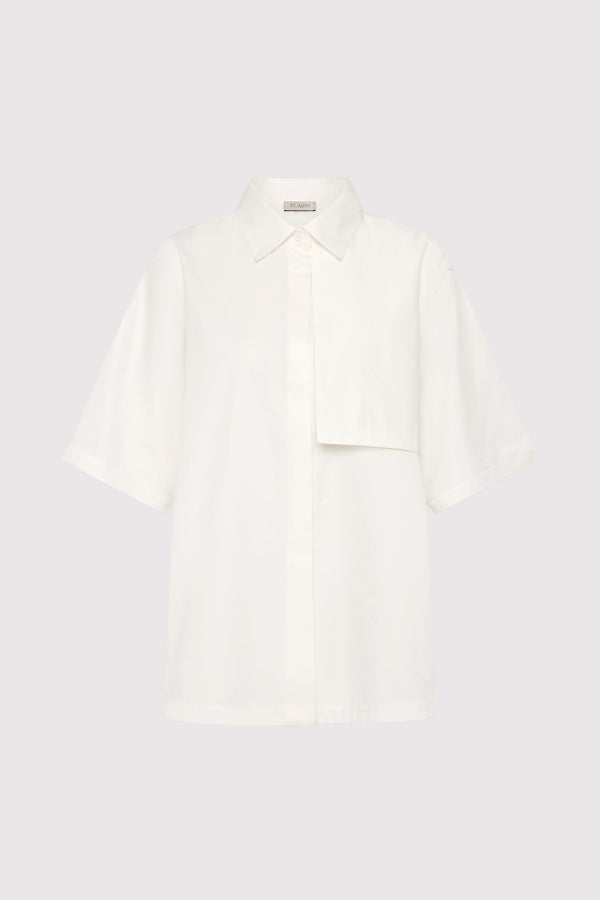 Utility Short Sleeve Shirt - Off White