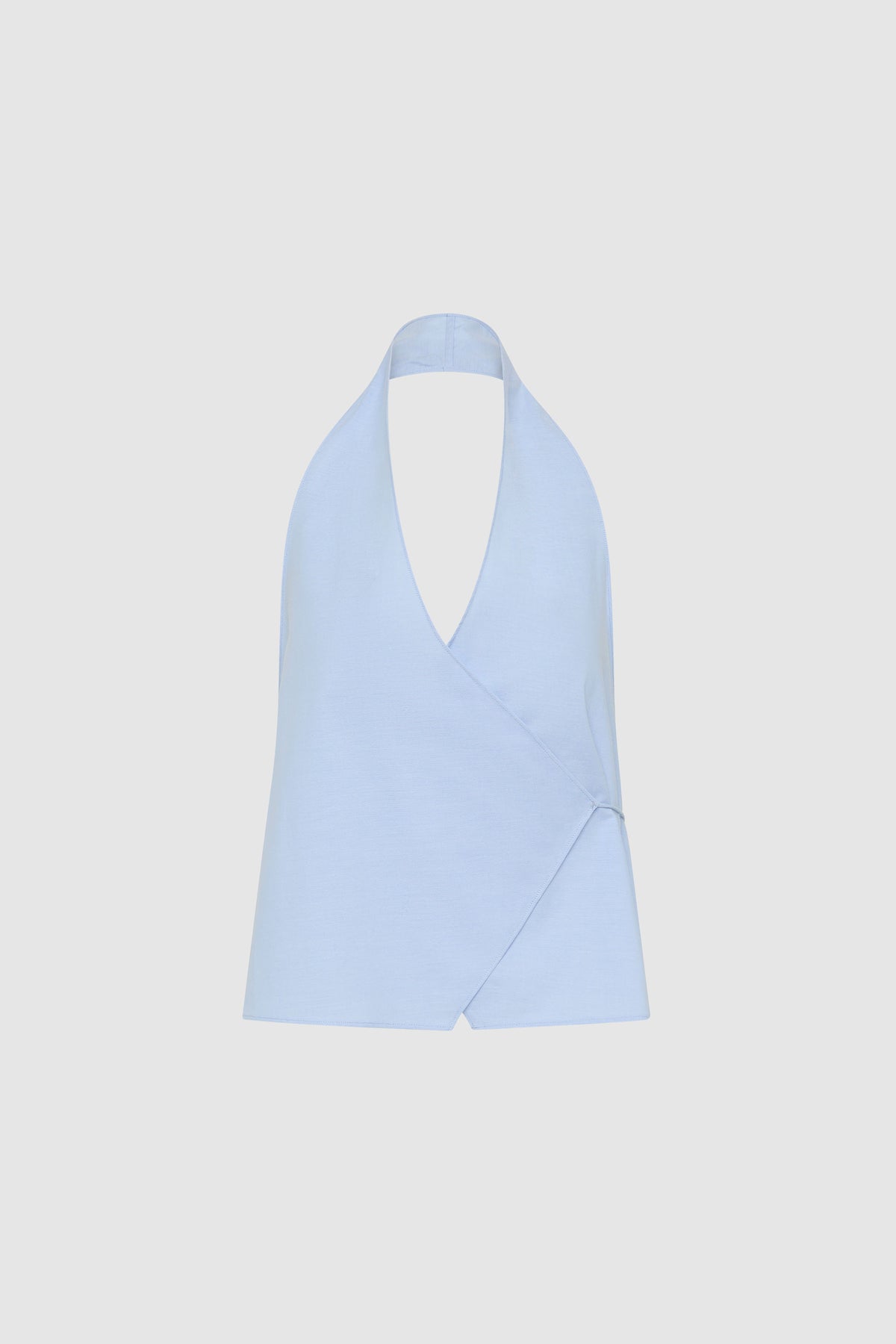 Oxford Wrap Top - Ciel Blue