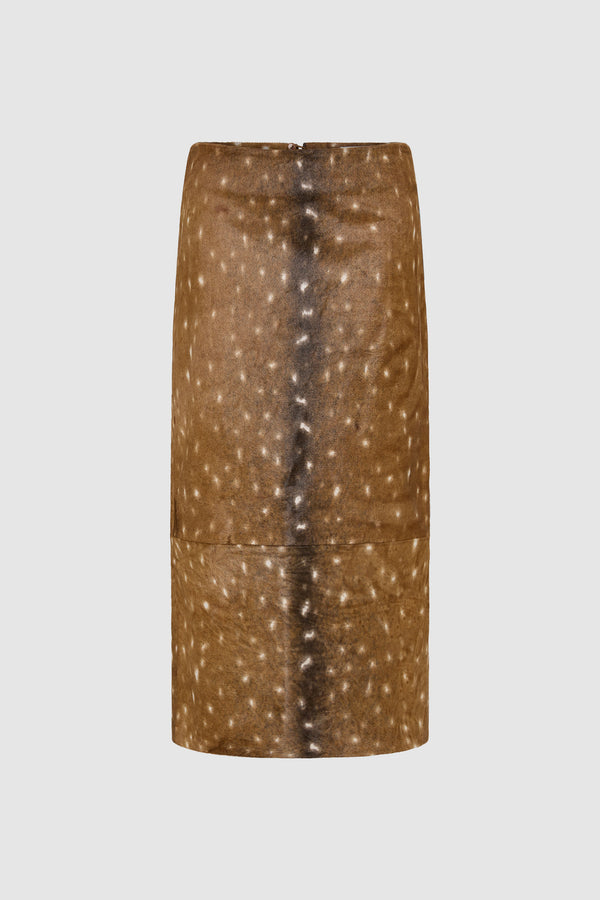 Fawn Pencil Skirt - Almond