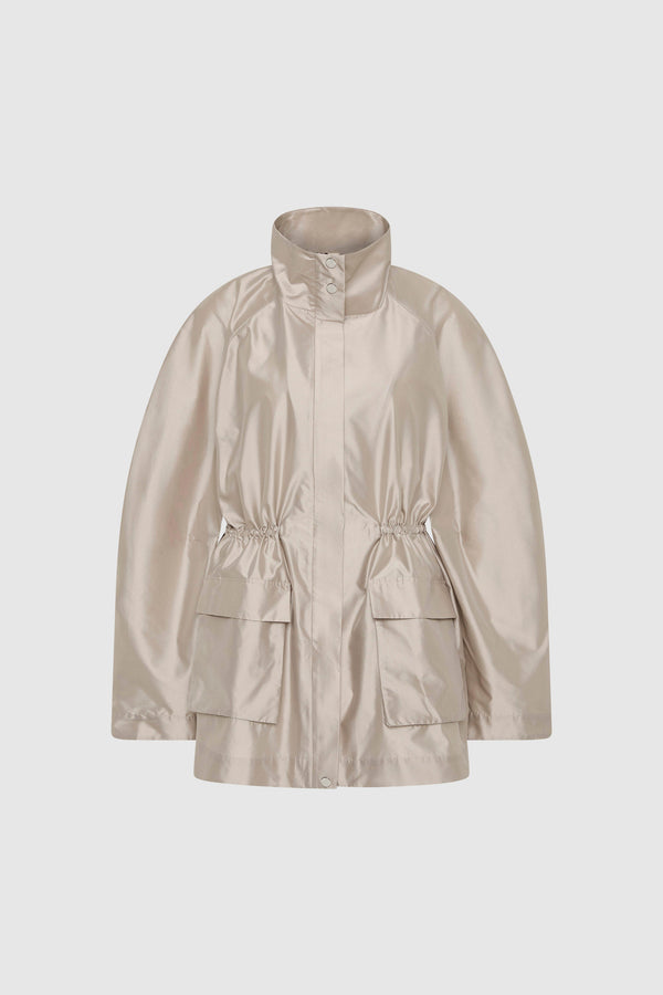 Paper Taffeta Parka - Fog