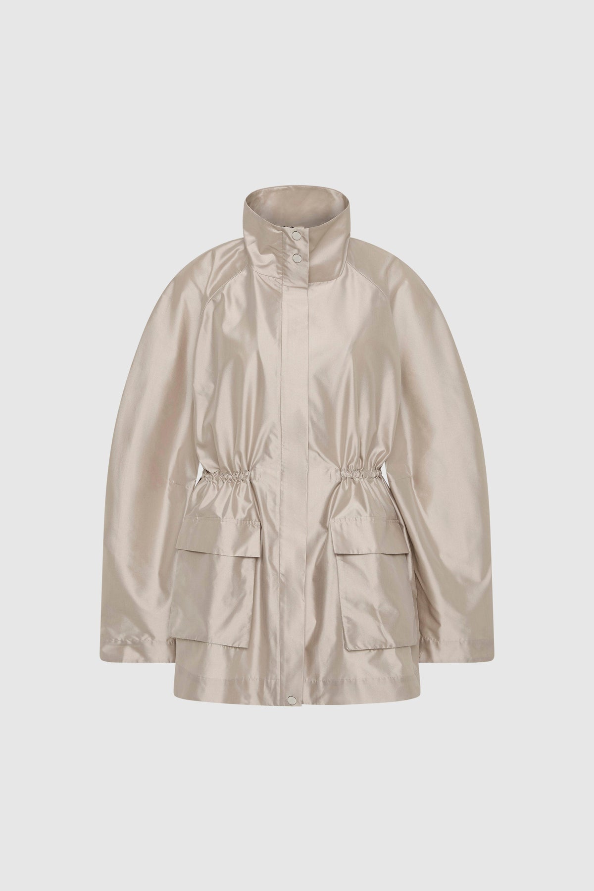 Paper Taffeta Parka - Fog - Ghost