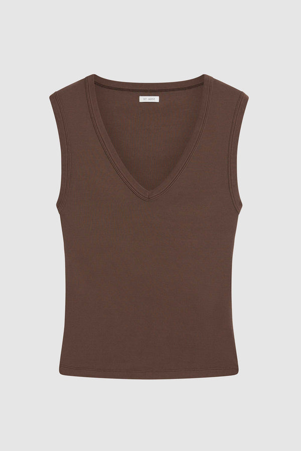 Organic Cotton 90s Top - Fudge