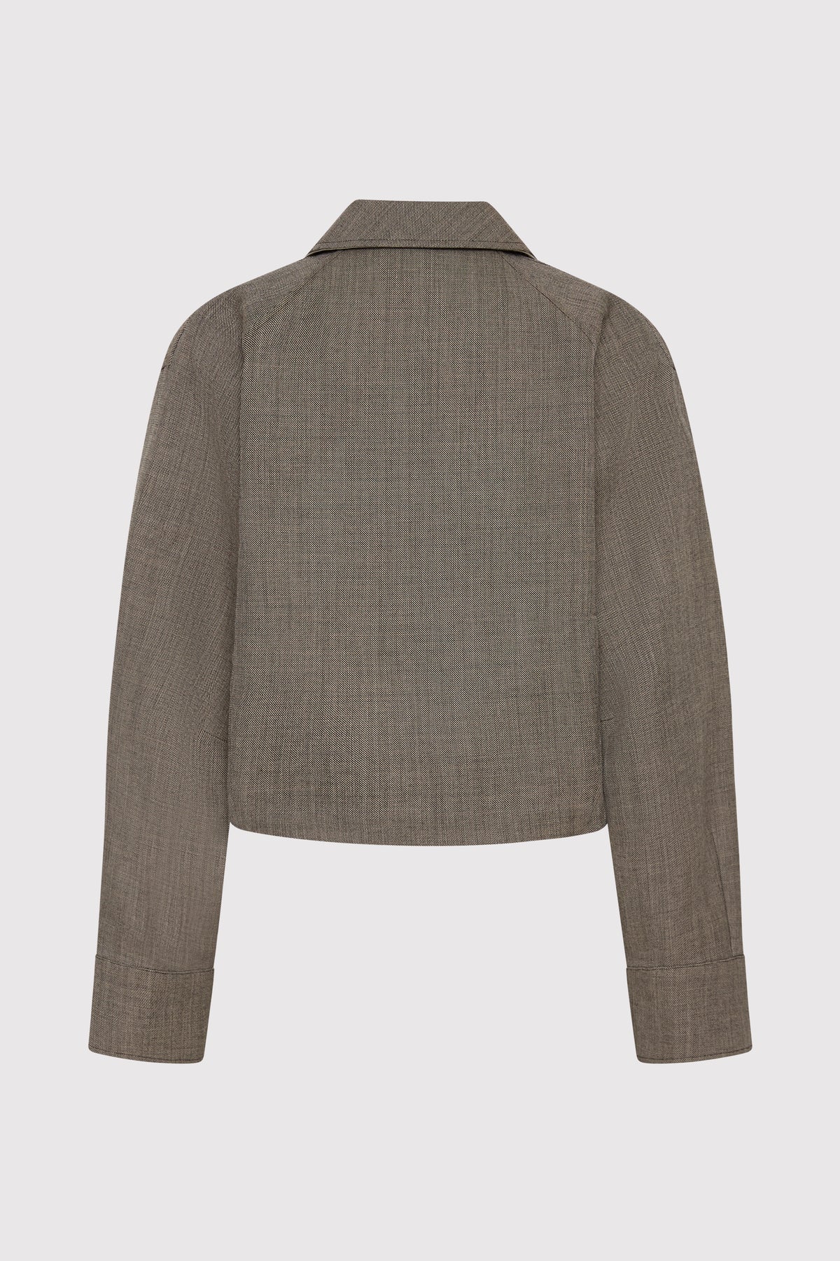 Wool Cocoon Bomber - Parquetry