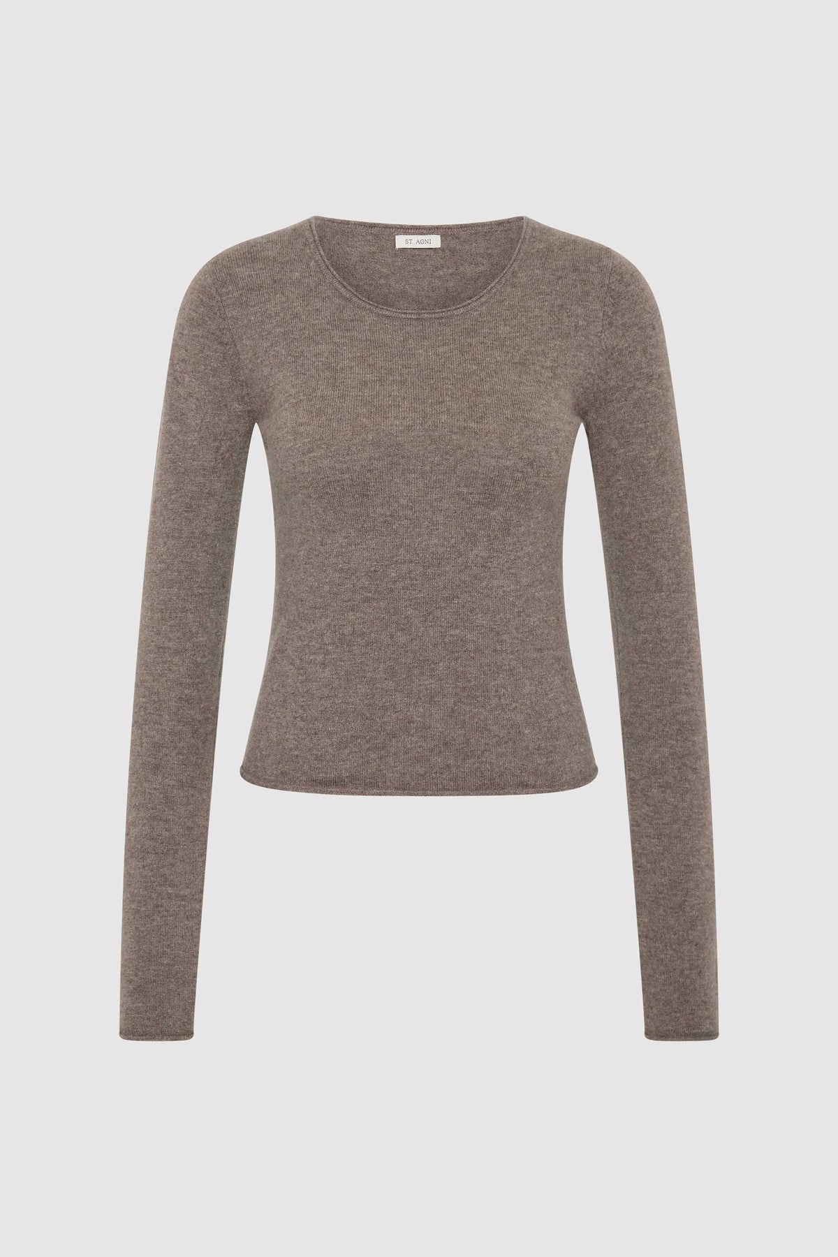 Fine Merino Wool Long Sleeve Top - Vapor