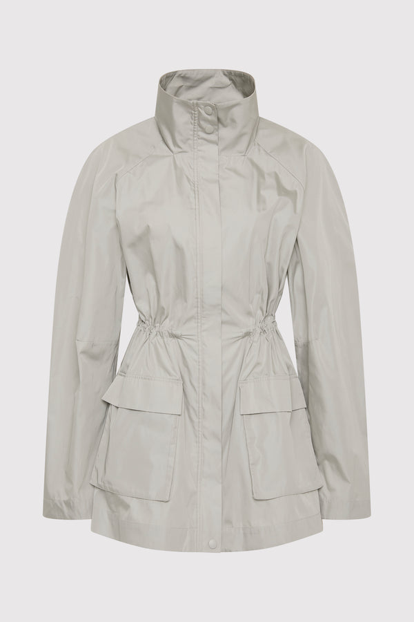 Paper Taffeta Parka - Silver