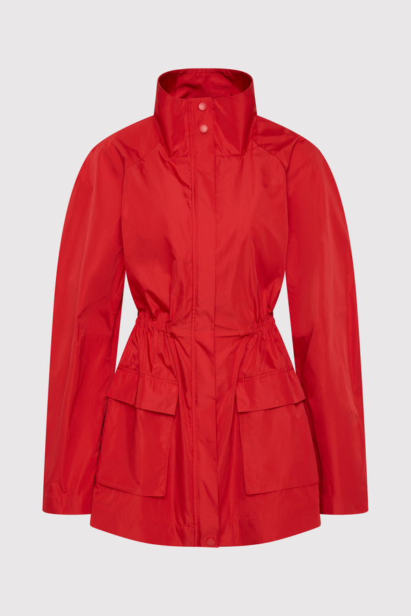 Paper Taffeta Parka - Red